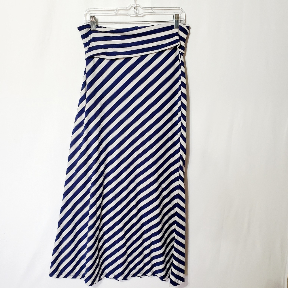 Lily rose long striped maxi skirt